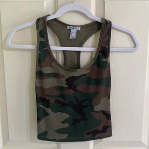 Camo racerback tank